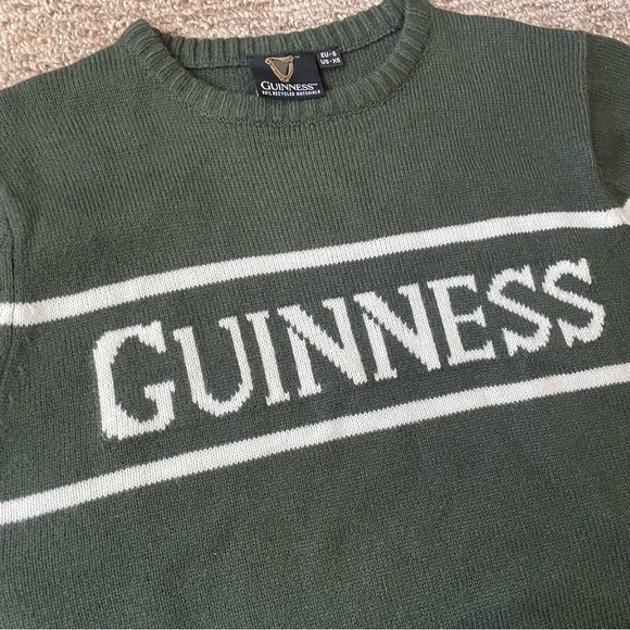 Guinness Green and White Crewneck Sweater Unisex - Picture 3 of 8